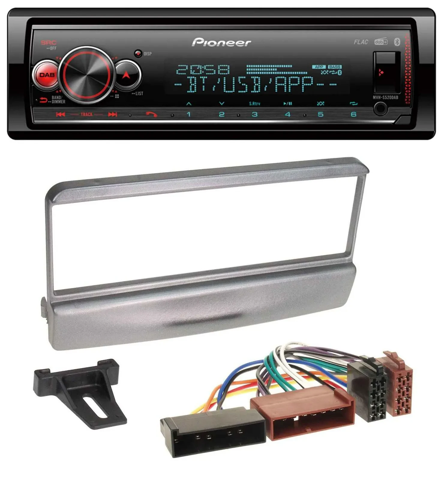 Автомагнитола Pioneer Bluetooth USB MP3 DAB для Ford Mondeo (1996–2002), Transit (до 2006)