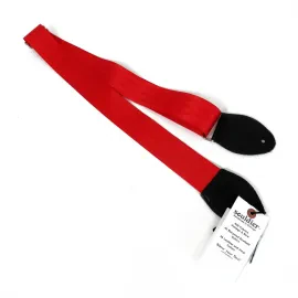 Souldier Guitar Strap Plain Red with Black Ends