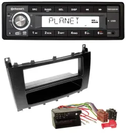 Continental USB 1DIN AUX DAB MP3 Autoradio für Mercedes CLK W209 C-Klasse W203