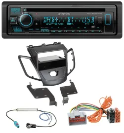 Kenwood Bluetooth DAB CD MP3 USB Autoradio für Ford Fiesta JA8 08-10 ohne Displa