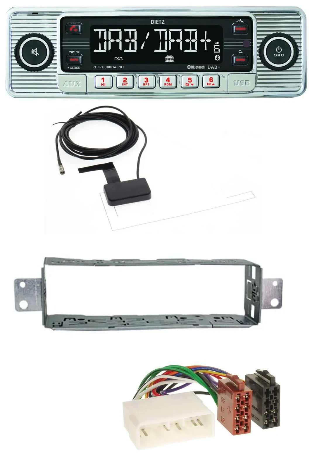 Dietz Bluetooth USB MP3 DAB Autoradio für Daewoo Lanos Nubria Leganza Matiz