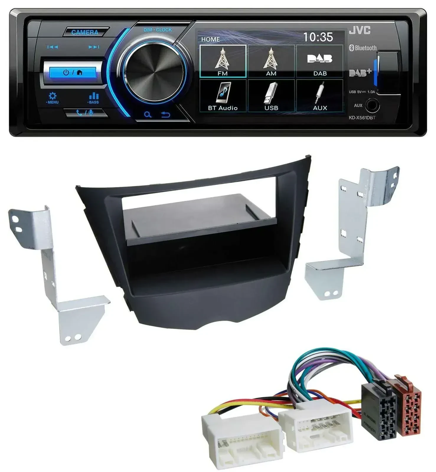 Автомагнитола для Hyundai Veloster (с 2011) JVC Bluetooth USB DAB MP3