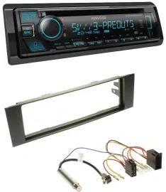 Kenwood Bluetooth USB CD MP3 DAB Autoradio für Audi A3 (8P, 03-06) - ISO