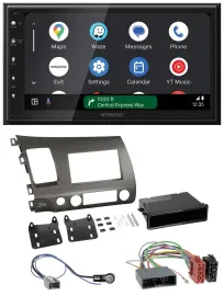 Автомагнитола Kenwood 2DIN, DAB, Bluetooth, USB, MP3 для Honda Civic Hybrid FD3 (2006–2010)