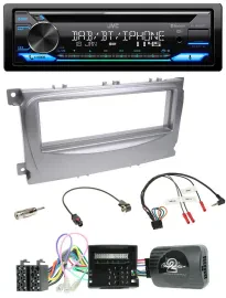 JVC Bluetooth Lenkrad USB DAB CD Autoradio für Ford S-Max Mondeo Can-Bus 07-14 s