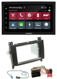 Blaupunkt DAB Bluetooth USB MP3 2DIN Autoradio für Mercedes Viano Vito 06-14 sch