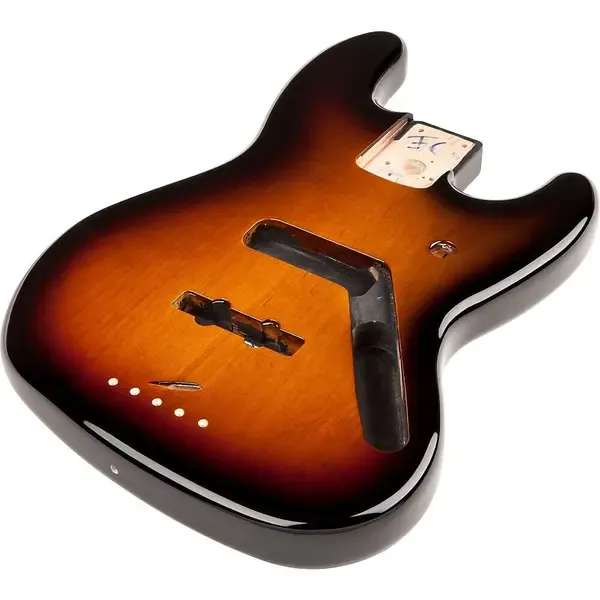 Гитарная дека Fender Jazz Bass Alder Body Brown Sunburst