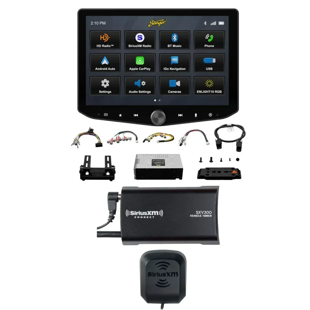 Автомагнитола Stinger IX210 (HORIZON10) 10" с тюнером SiriusXM
