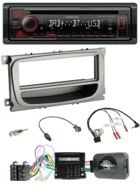 Автомагнитола Kenwood CD USB Bluetooth DAB для Ford S-Max/Mondeo (2007–2014), CAN