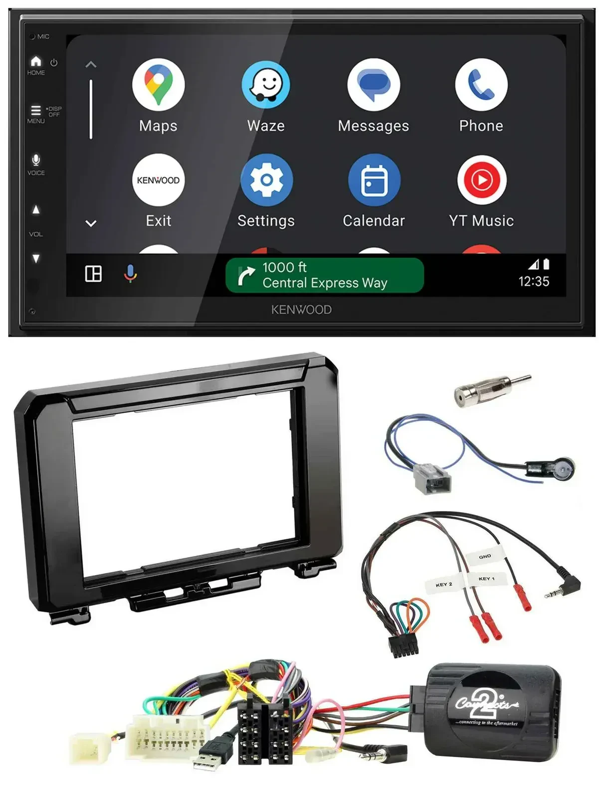 Автомагнитола для Suzuki Jimny GJ Kenwood 2 DIN, DAB, Bluetooth, USB