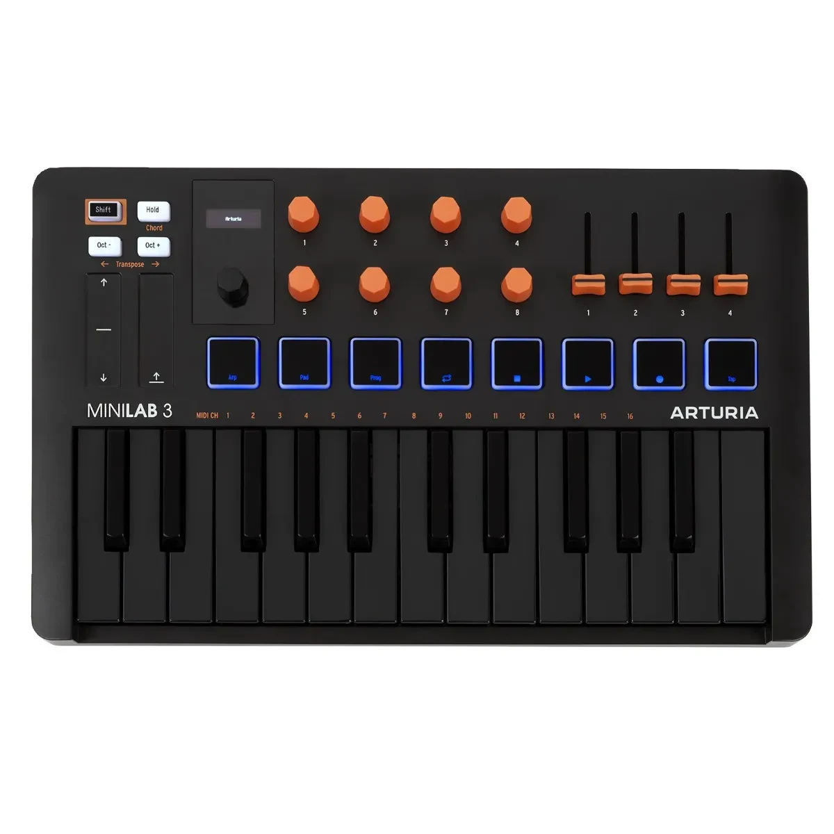 Arturia MiniLab 3 Limited Edition MIDI Keyboard Controller - Orange