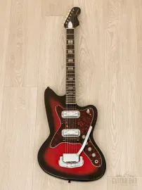 Электрогитара Silvertone 1478 Silhouette SS Red Sunburst w/case USA 1966