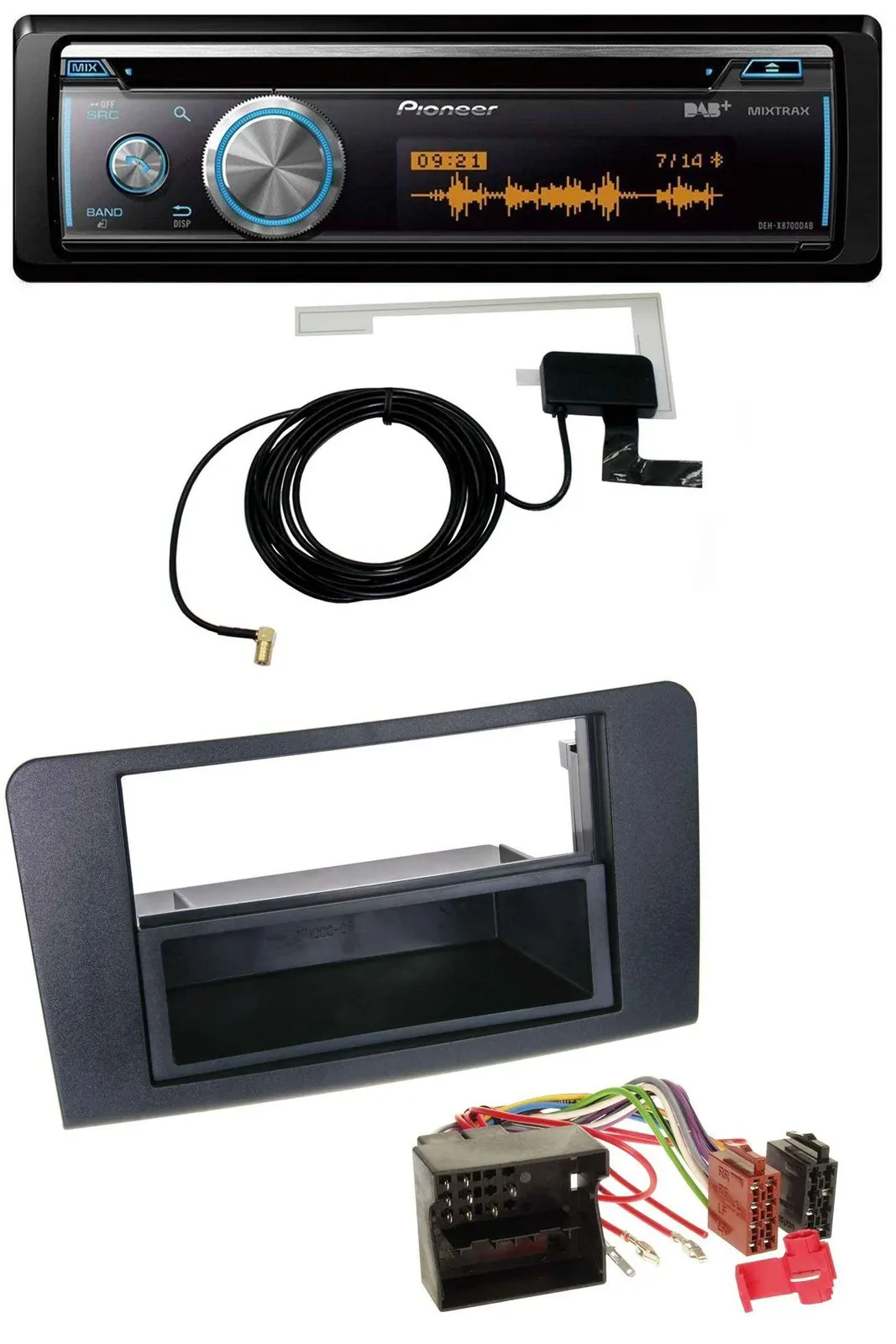 Автомагнитола для Mercedes ML Pioneer Bluetooth DAB MP3 USB CD (с 2006)