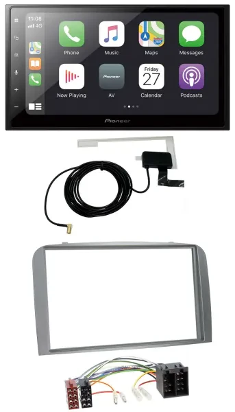 Pioneer USB MP3 2DIN Bluetooth DAB Autoradio für Alfa Romeo 147 GT 00-10 silber