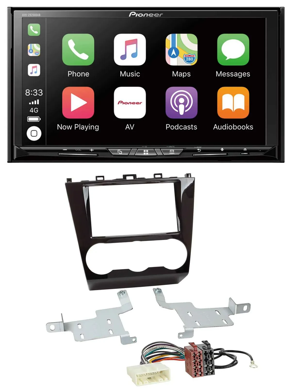 Pioneer 2DIN MP3 USB DAB DVD Bluetooth Autoradio für Subaru Forester ab 2015