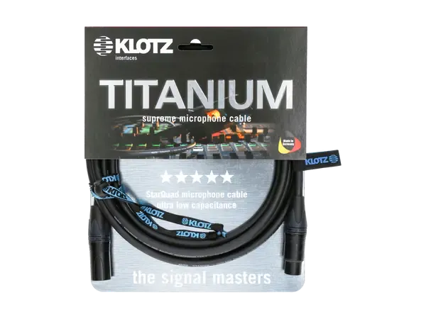 Микрофонный кабель Klotz TI-M0100 High End TITANIUM StarQuad 1 м