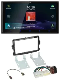 JVC USB Bluetooth 2DIN DAB MP3 Autoradio für Dacia Sandero Renault Traffic Opel