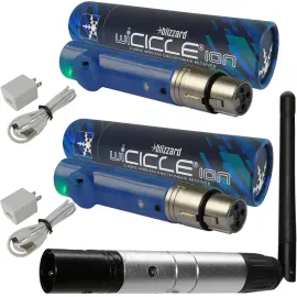 Blizzard wiCICLE XMIT Wireless DMX Transmitter w (2) Wicicle Ion AnyFi Receivers