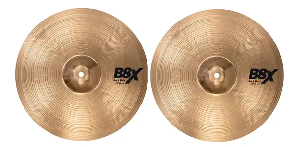 Тарелка барабанная Sabian 14" B8X Rock Hats (пара)