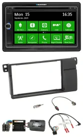 Blaupunkt Bluetooth 2DIN Lenkrad DAB USB TMC Navigation für BMW 3er E46 00-06 Qu