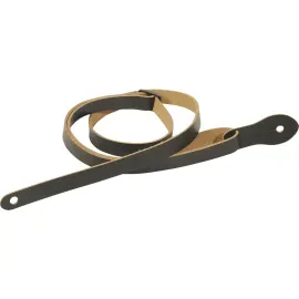 Levy's M19LUKE Genuine Leather Mandolin/Ukulele Strap in Black