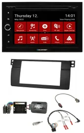 Blaupunkt 2DIN Lenkrad Bluetooth USB TMC DAB Navigation für BMW 3er E46 2001-200
