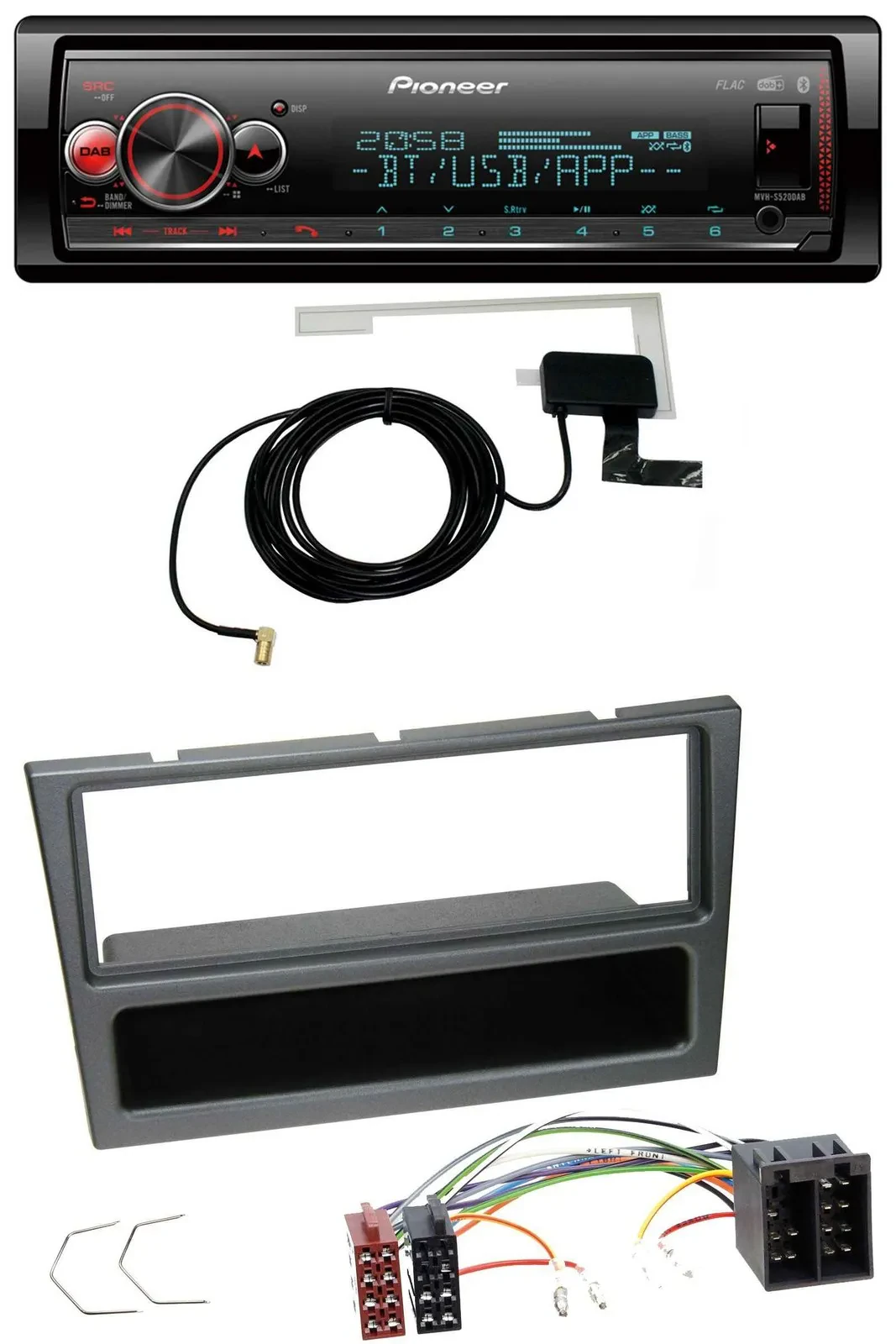 Pioneer Bluetooth DAB USB MP3 Autoradio für Opel Corsa C Meriva Signum Vectra C