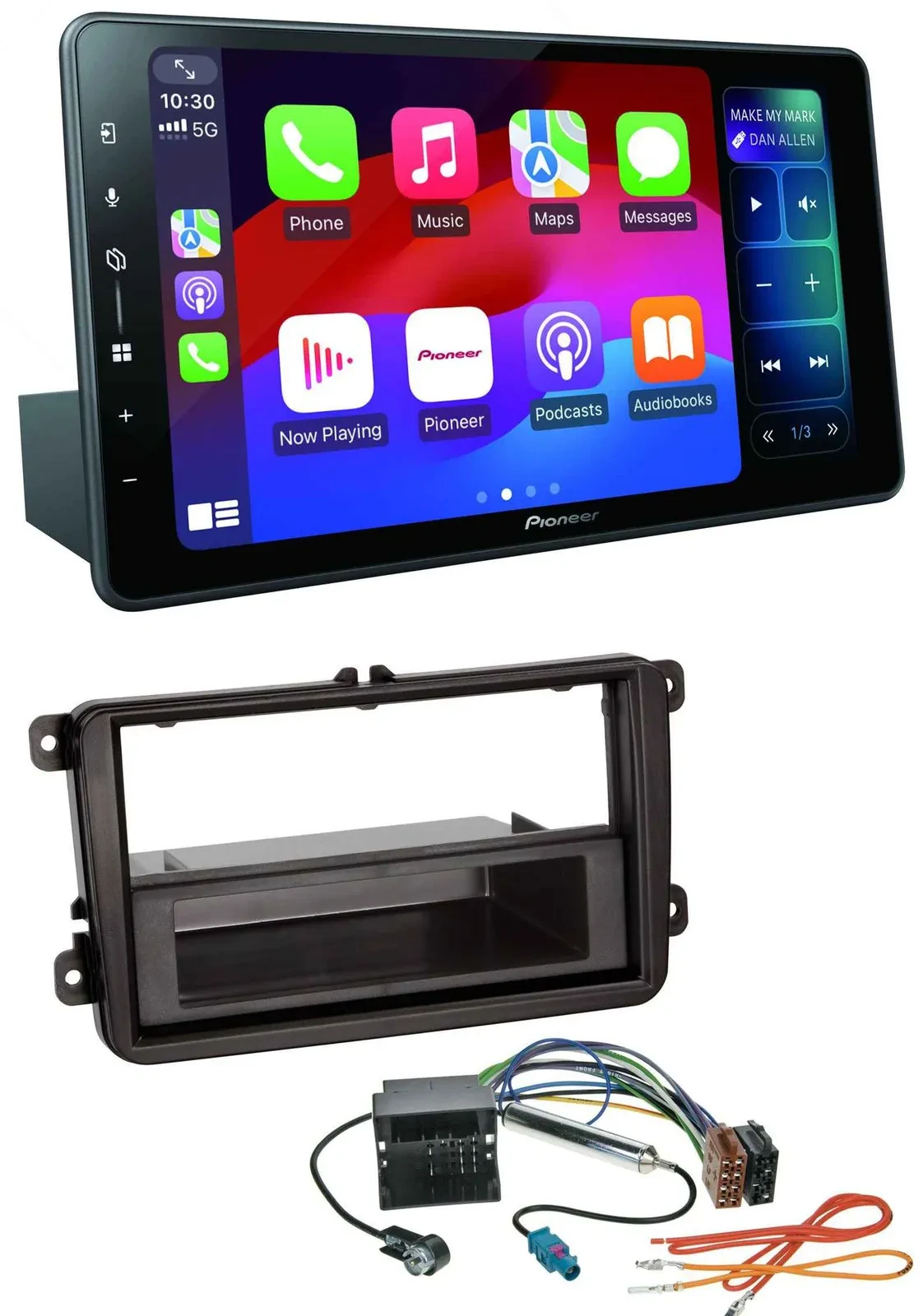 Pioneer Bluetooth DAB MP3 USB Autoradio für VW Sharan ab 10 Tiguan ab 07 Touran