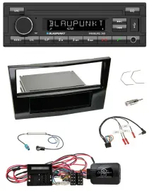 Автомагнитола для Opel Corsa D Blaupunkt Bluetooth, MP3, USB, черный (Piano Black), 2009–2014