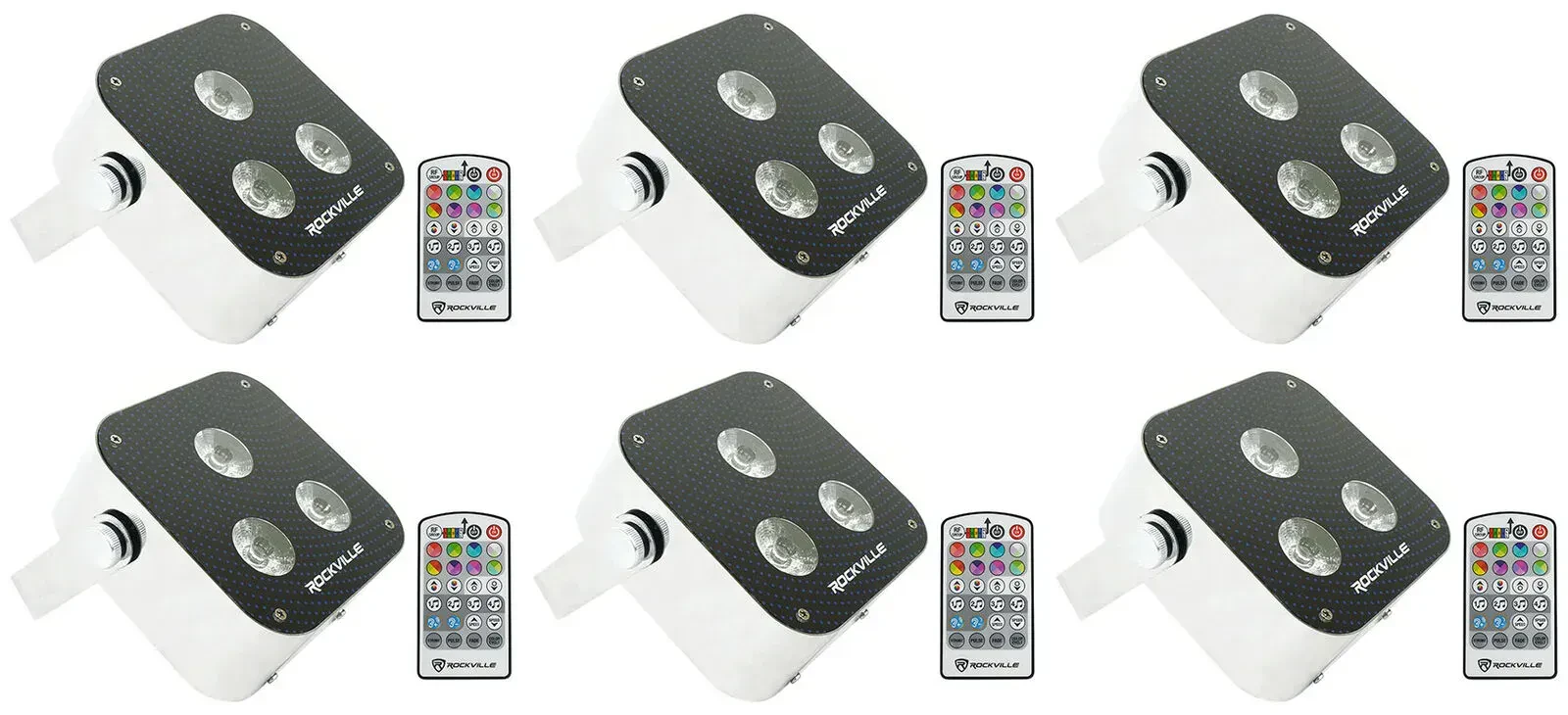 Светодиодный прибор Rockville MINI RF3 (6 штук)