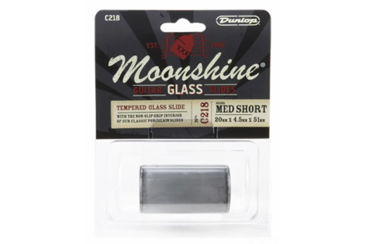 Слайд стеклянный толстый Dunlop C218 Medium Short Glass Moonshine