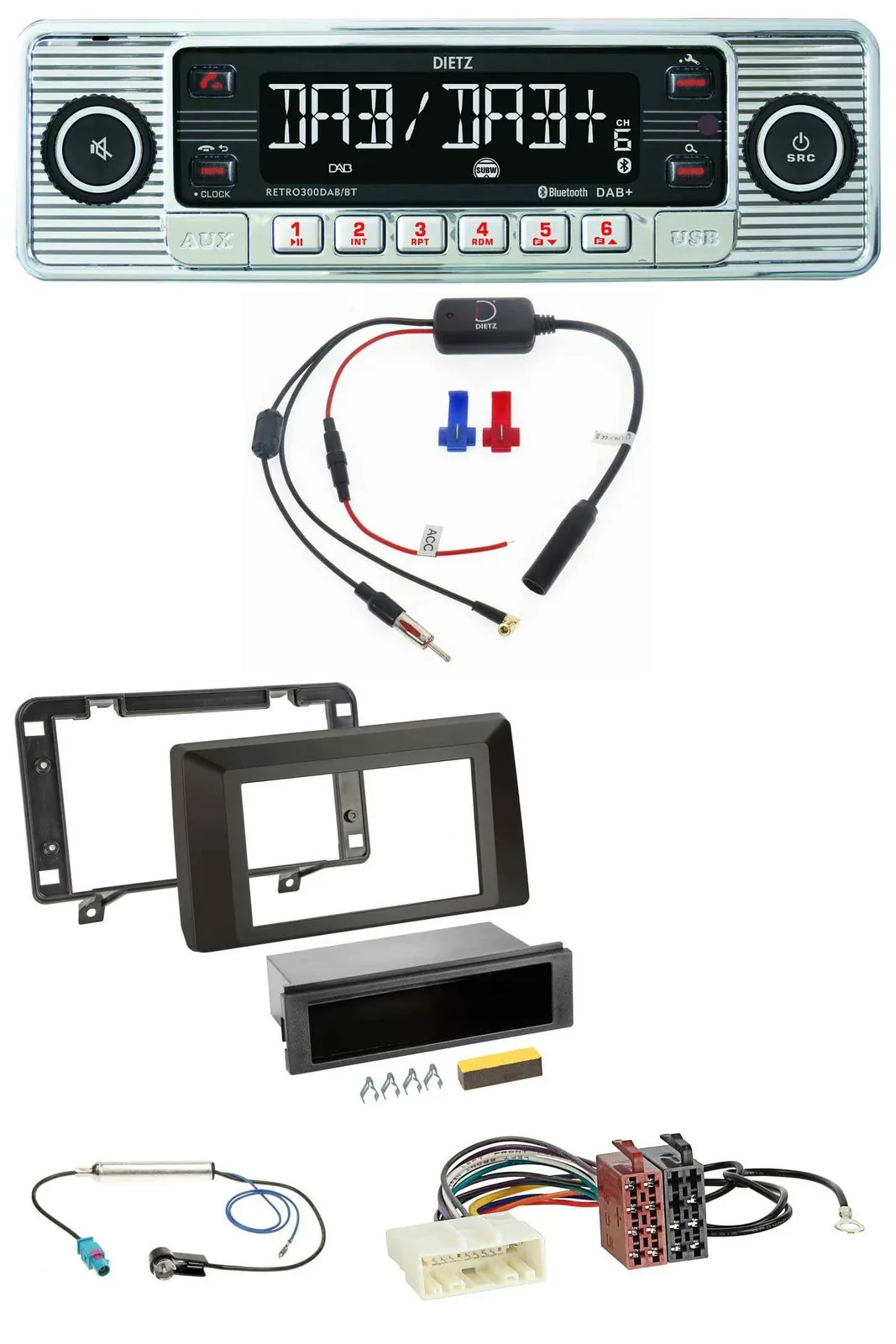 Автомагнитола Dietz DAB USB MP3 Bluetooth для Dacia Duster (с 2021)