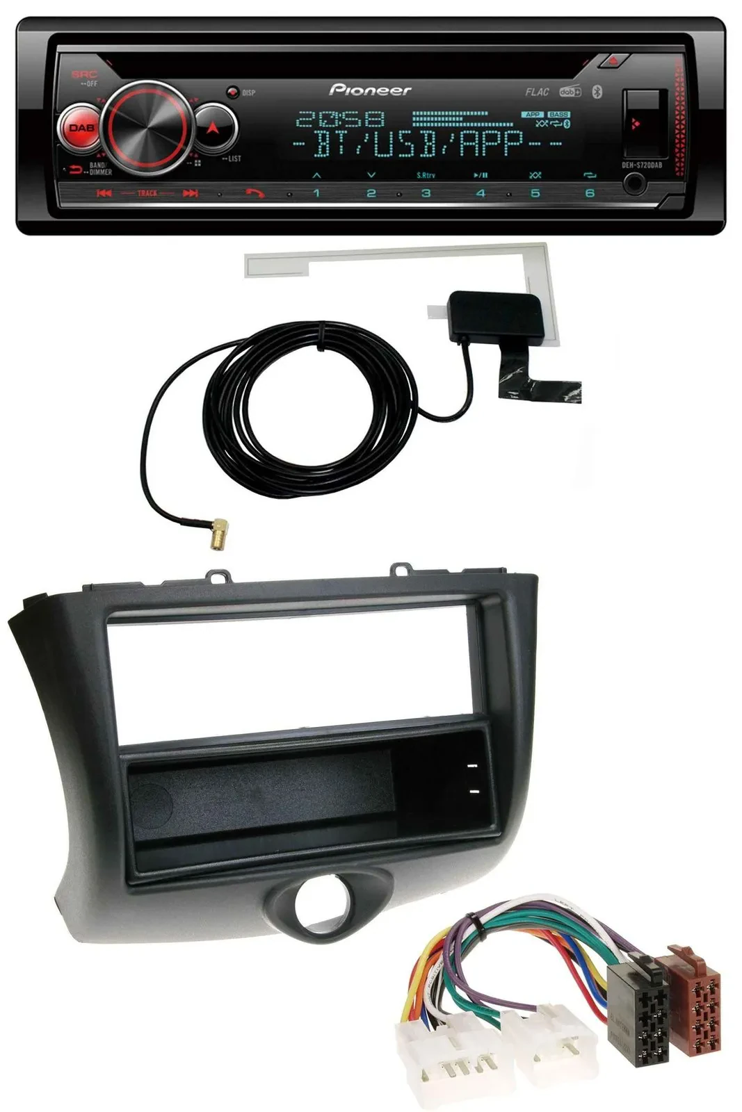Автомагнитола для Toyota Yaris (2003–2006) Pioneer DAB, CD/MP3, USB, Bluetooth