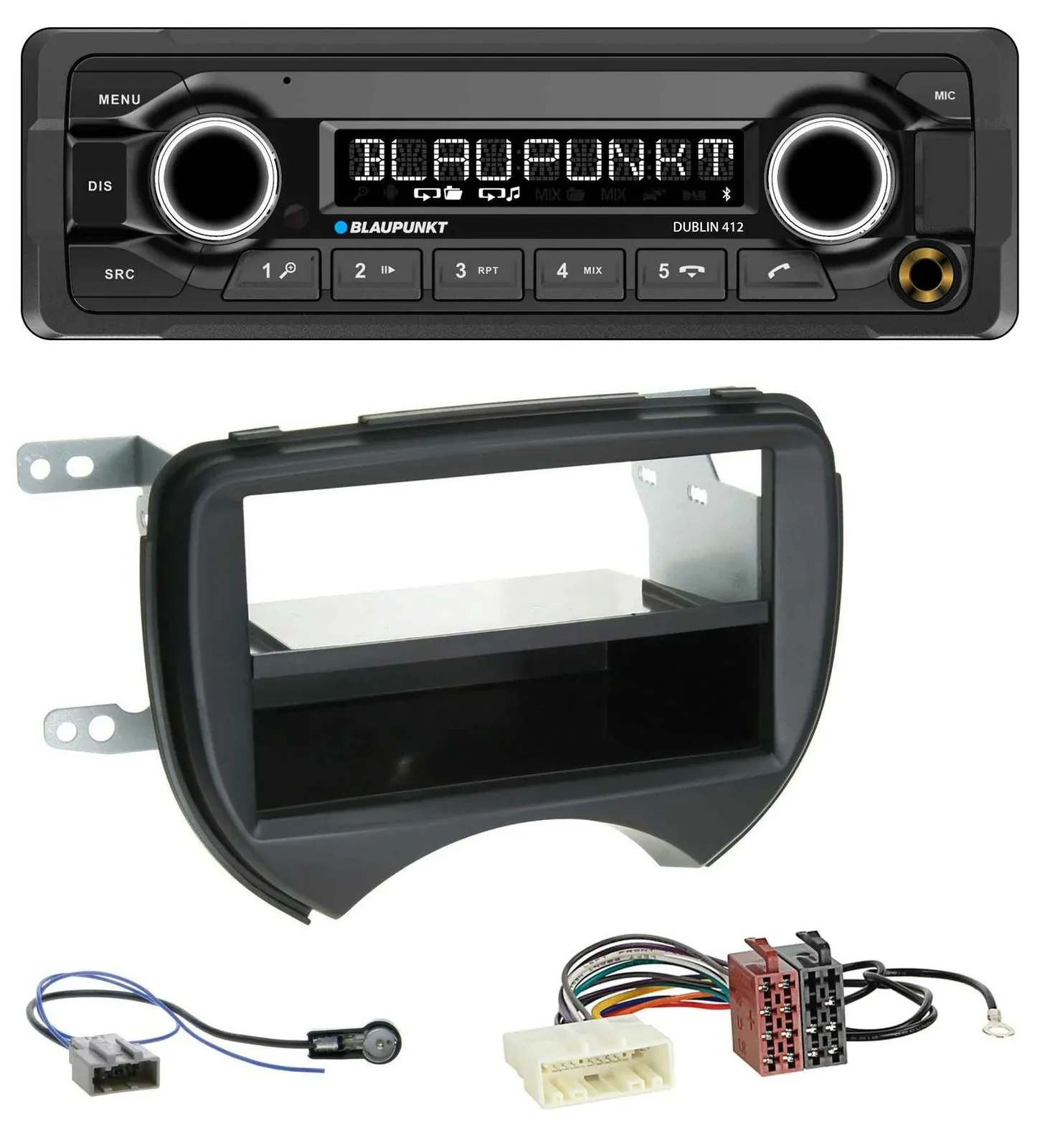 Blaupunkt MP3 Bluetooth USB AUX Autoradio für Nissan Micra K13 10-13 schwarz