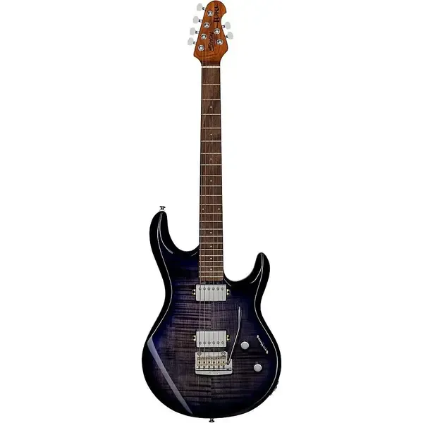 Электрогитара Sterling by Music Man Luke Flame Maple Electric Guitar Blueberry Burst