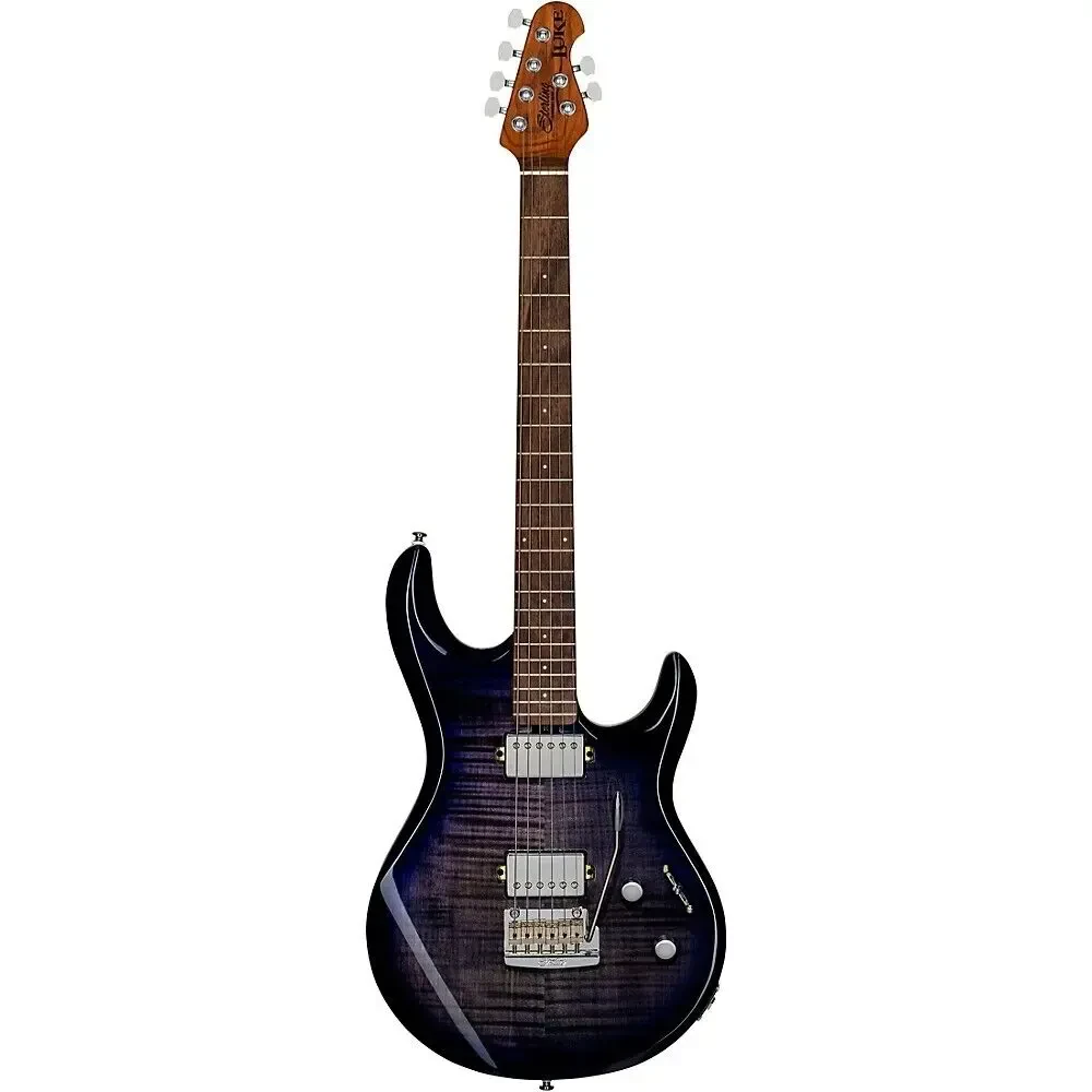 Электрогитара Sterling by Music Man Luke Flame Maple Electric Guitar Blueberry Burst
