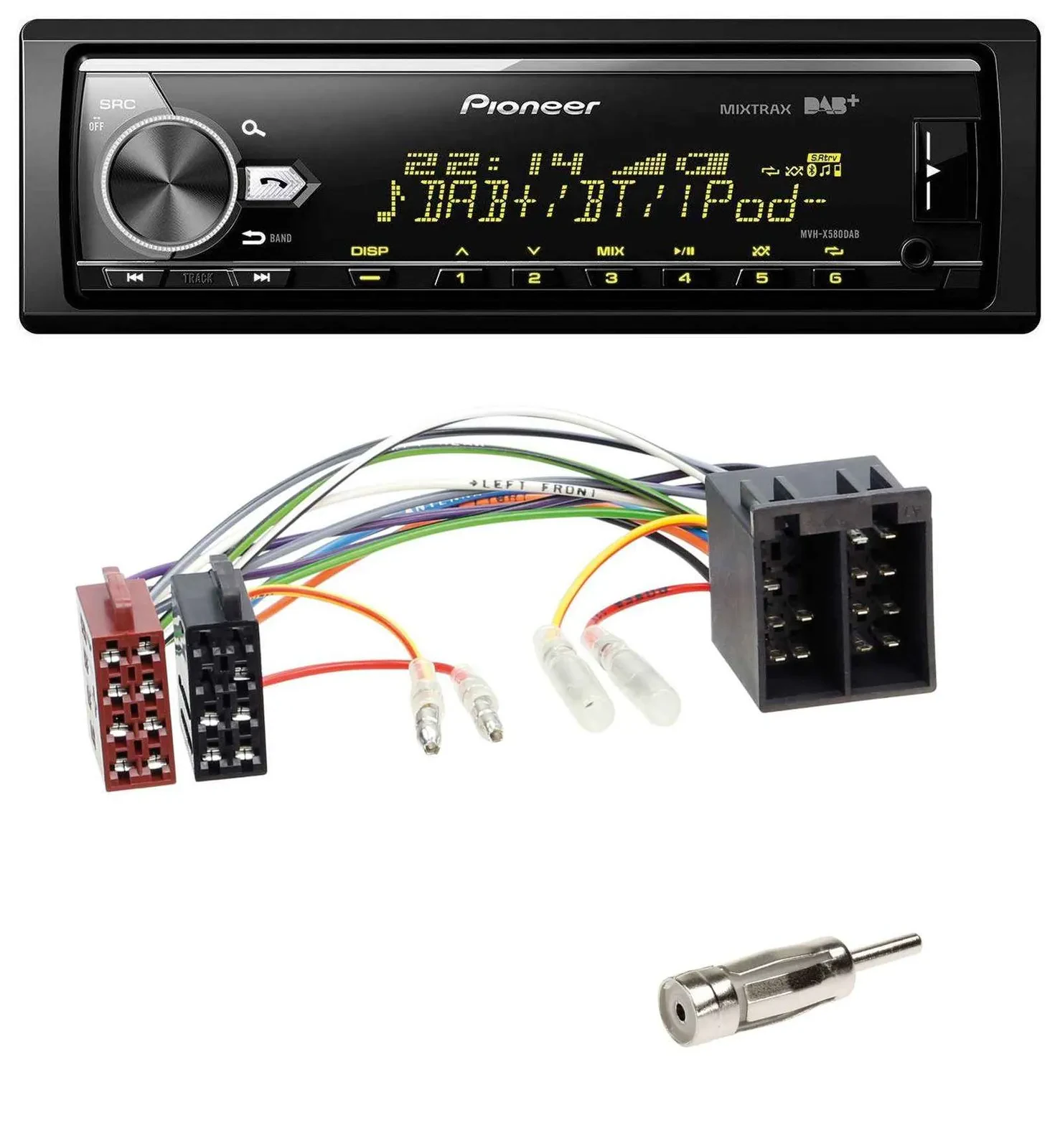 Pioneer Bluetooth USB DAB MP3 Autoradio für Porsche Boxster (1996-2004)