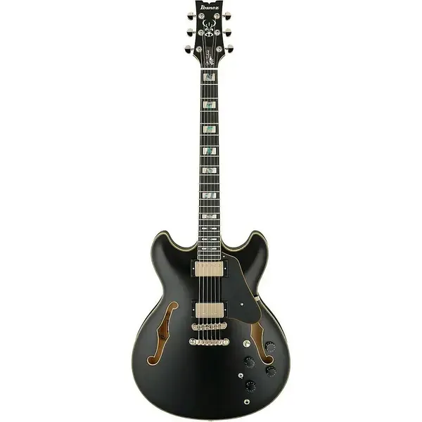 Электрогитара полуакустическая Ibanez JSM20 John Scofield Signature Black Low Gloss