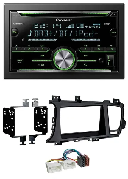 Pioneer Bluetooth MP3 DAB 2DIN USB CD Autoradio für Kia Optima (ab 2012)