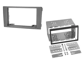 Radioblende Set Doppel DIN Autoradio für Iveco Daily IV V 06 14 dunkelgrau