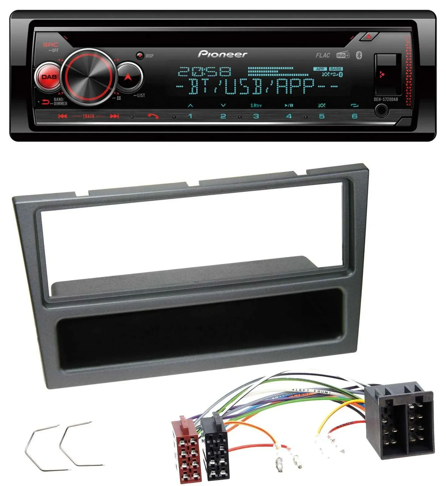 Pioneer MP3 DAB CD Bluetooth USB Autoradio für Opel Corsa C Meriva Signum Vectra