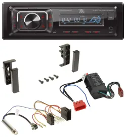 Автомагнитола JBL SD/AUX/MP3/USB/Bluetooth для Audi A2, A3 8L, A6 C5, A4 B5 (совместима с Bose Active)