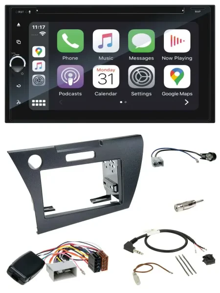 Blaupunkt DAB USB Bluetooth Lenkrad 2DIN TMC Navigation für Honda CR-Z 2010-2013