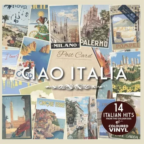 VARIOUS ARTISTS Ciao Italia (Tri-Color Clear/Silver/Blue) LP