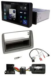 Pioneer DAB Lenkrad Bluetooth USB Autoradio für Alfa GT 147 Ablage silber