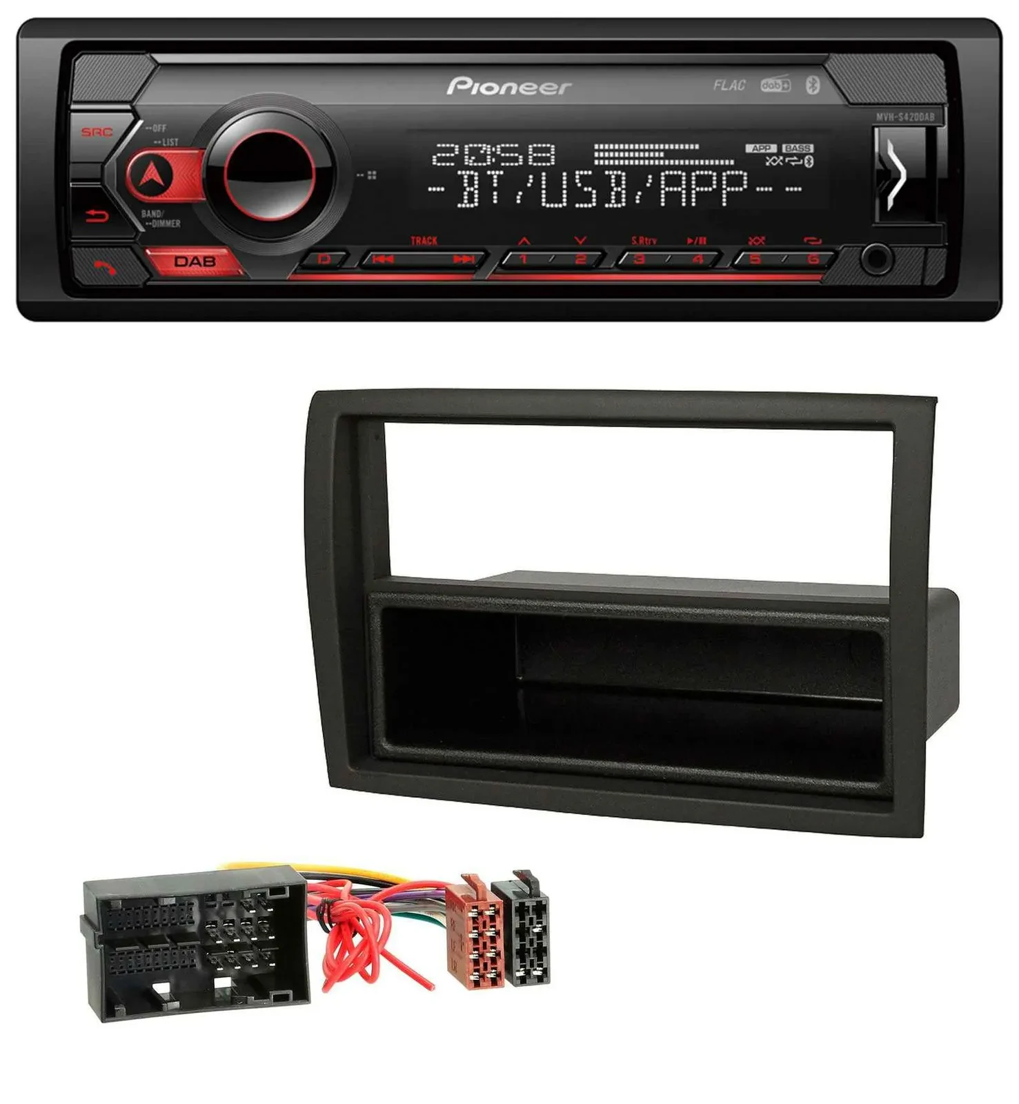 Pioneer MP3 USB DAB Bluetooth Autoradio für Fiat Ducato Citroen Jumper Peugeot B