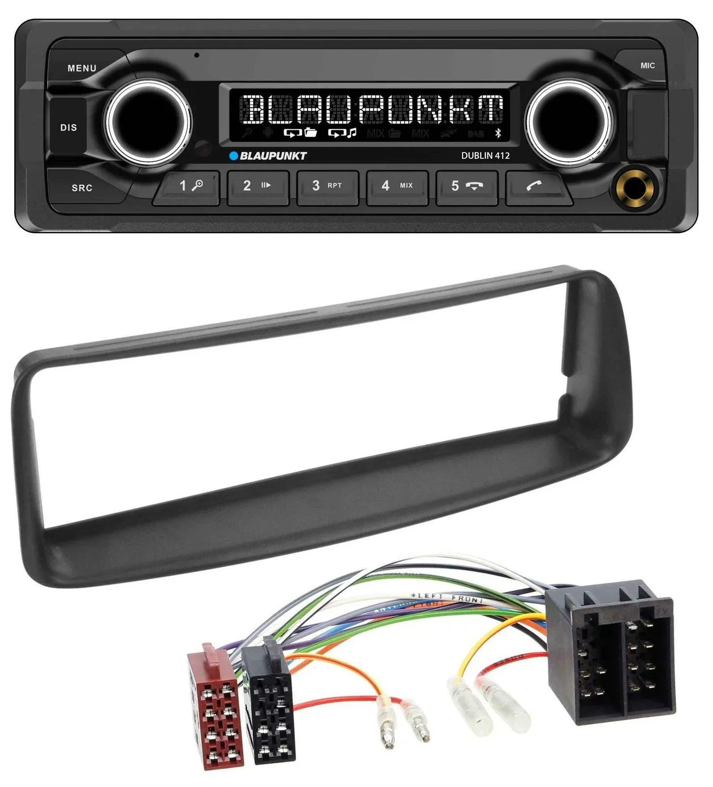 Blaupunkt MP3 Bluetooth USB AUX Autoradio für Peugeot 206 (ab 1998)