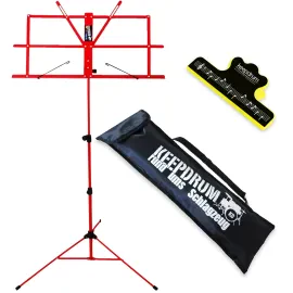 Пюпитр для нот keepdrum MUS2RD красный, с зажимом для нот