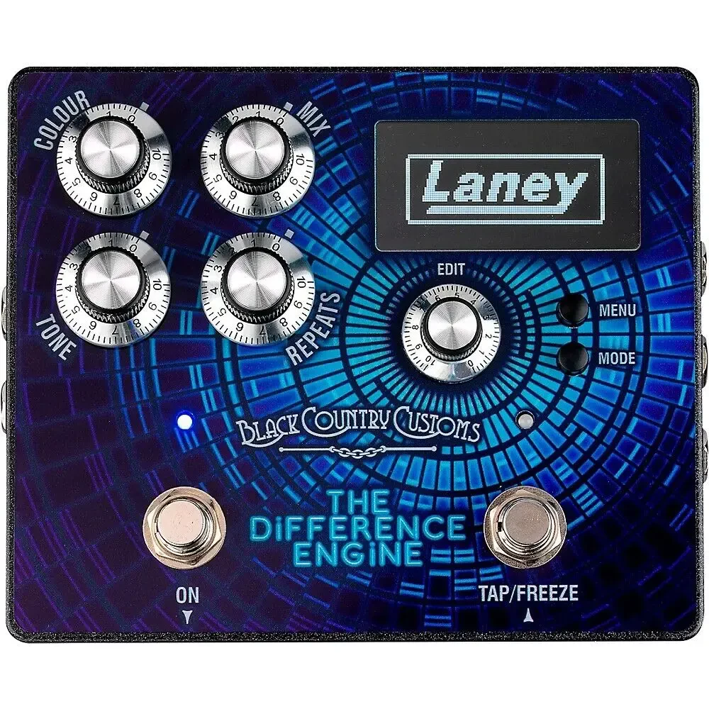 Педаль эффектов для электрогитары Laney The Difference Engine Tri-Mode Delay Effects Pedal Blue