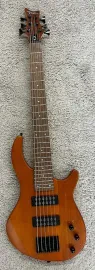 Dean Edge 1 6-String Electric Bass Guitar with Active EQ in Vintage Mahogany